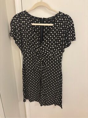 Madewell Black Floral Mini Dress